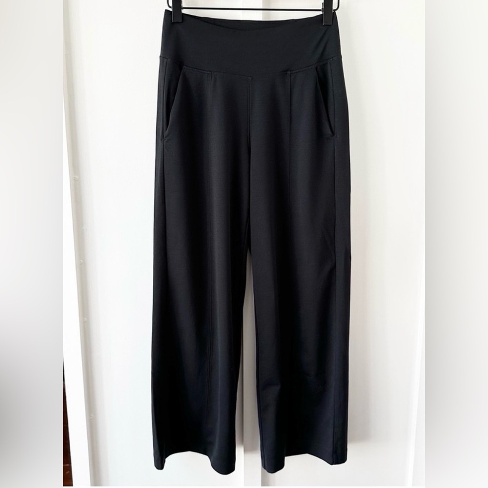 Athleta Black Wide Leg Ponte Pants, SZ M